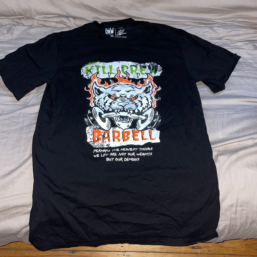 kill crew barbell tee shirt